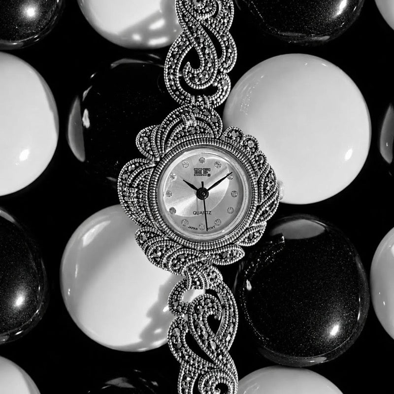 Silverline and Co Instagram post 4 featuring handcrafted marcasite jewellery